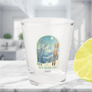 Mont Sainte-Anne Canada vacation ski shot glass