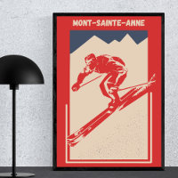 Mont Sainte Anne, Quebec Canada Ski Vintage