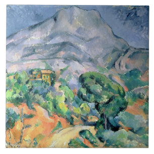 Mont Sainte-Victoire, 1900 Ceramic Tile