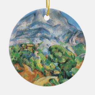 Mont Sainte Victoire Above Tholonet, Paul Cezanne Ceramic Ornament