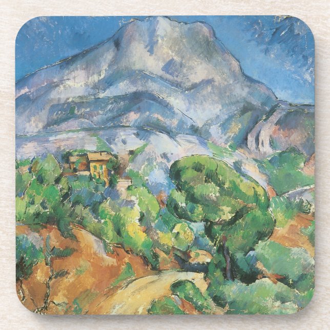 Mont Sainte Victoire Above Tholonet, Paul Cezanne Coaster (Front)