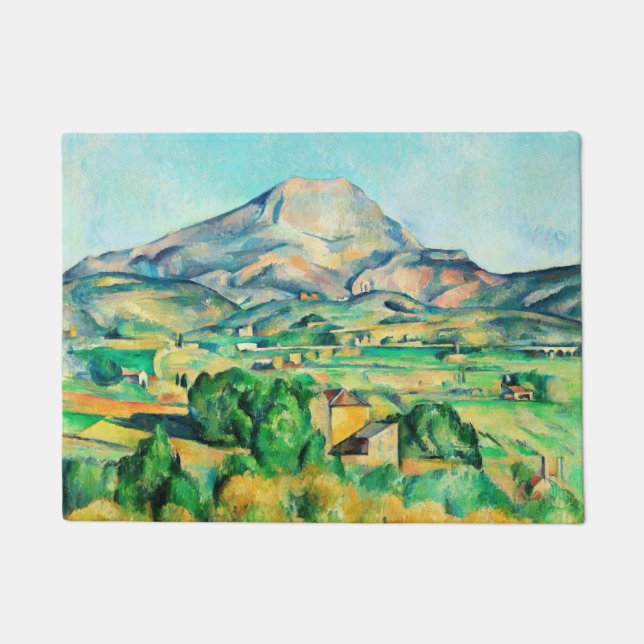 Mont Sainte-Victoire by Paul Cezanne Doormat (Front)