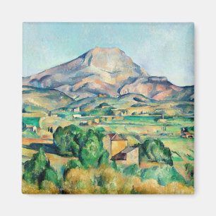 Mont Sainte-Victoire by Paul Cézanne Magnet