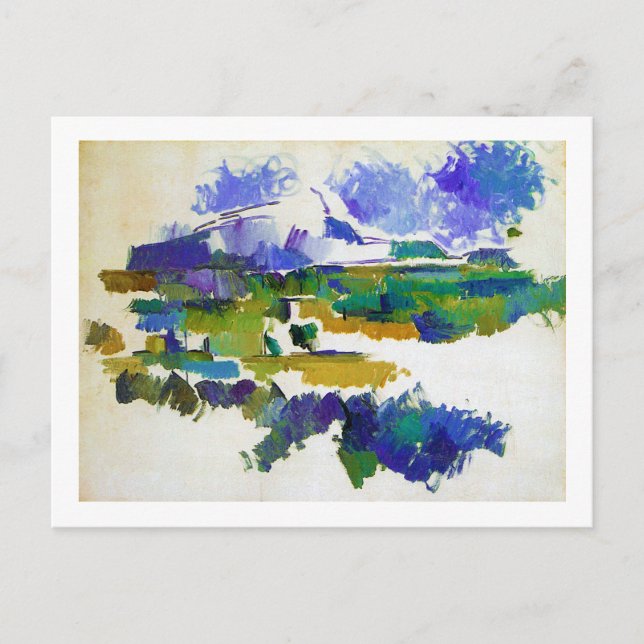 Mont Sainte-Victoire, Paul Cezanne Postcard (Front)