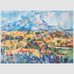 Mont Sainte-Victoire, Paul Cezanne Tissue Paper