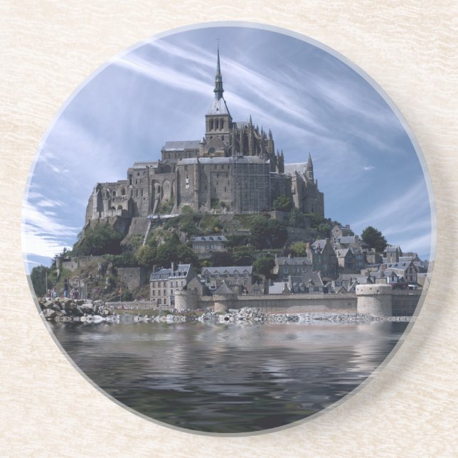 Mont St Michel Church Normandy Coaster (Front)