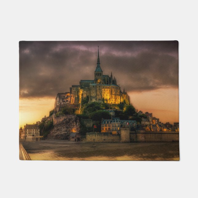Mont St Michel Island Church Normandy Doormat (Front)