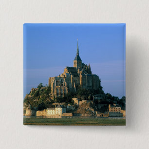 Mont St Michel, Manche, Normandy, France 15 Cm Square Badge