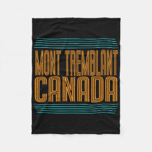 Mont Tremblant Canada Ski Resort Quebec Skiing Sou Fleece Blanket