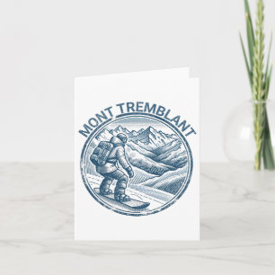 Mont Tremblant Canada Snowboarding Snowboarder  Card