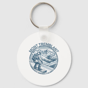 Mont Tremblant Canada Snowboarding Snowboarder  Key Ring