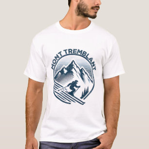Mont Tremblant Canda Ski Resort Winter Skiing Queb T-Shirt