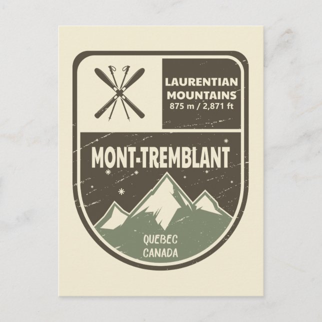 Mont-Tremblant Laurentian Mountains Canada  Postcard (Front)