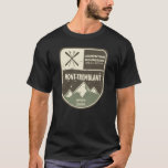 Mont-Tremblant Laurentian Mountains Canada T-Shirt<br><div class="desc">Mont-Tremblant Ski Badge Design with elevation and location details.</div>