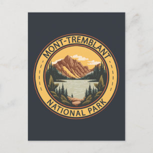 Mont-Tremblant National Park Canada Badge Postcard