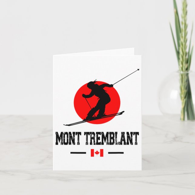 Mont Tremblant Québec Canada Ski Resort Skiing Sou Card (Front)