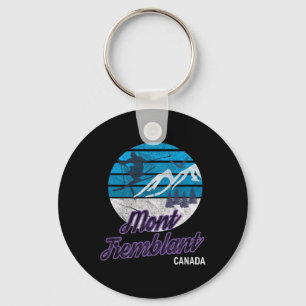 Mont-tremblant Quebec Canada Ski Resort Snowboardi Key Ring
