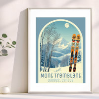 Mont Tremblant Quebec Canada ski vacation Poster