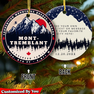 Mont-Tremblant Quebec Laurentian Mountains Canada Ceramic Ornament