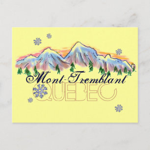 Mont Tremblant Quebec mountain scenery postcard