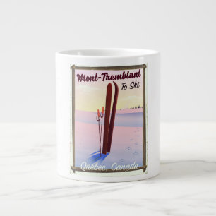 Mont-Tremblant Québec Ski poster. Large Coffee Mug