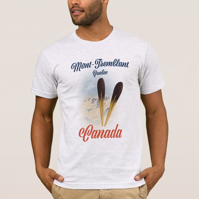 Mont-Tremblant Québec Ski poster. T-Shirt (Front)