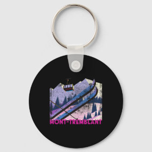 Mont-tremblant Ski - Vintage Style Mont-tremblant  Key Ring