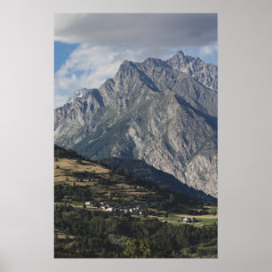 Mont Velan, from Buthier, Aosta Valley, Italy Poster