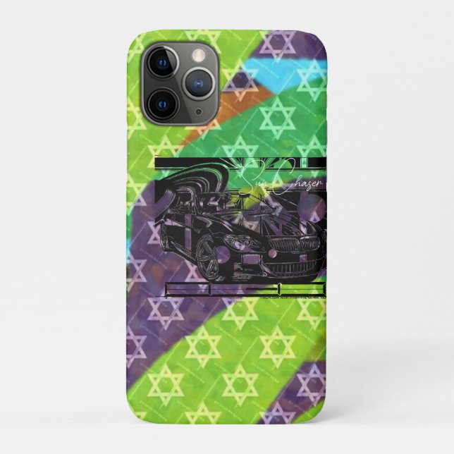 montage ink drawing - sports car the centerpiece. Case-Mate iPhone case (Back)