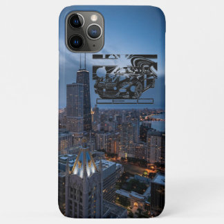 montage ink drawing - sports car the centerpiece. iPhone 11 pro max case