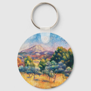 Montagne Sainte-Victoire (Paysage) Renoir Key Ring