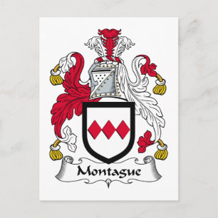 Montague Family Crest Postcard