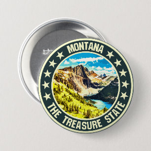 Montana 7.5 cm round badge