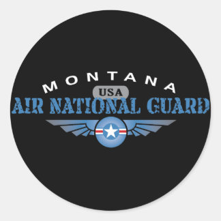 Montana Air National Guard Classic Round Sticker