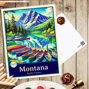 Montana Anime Style Cel Shaded Postcard