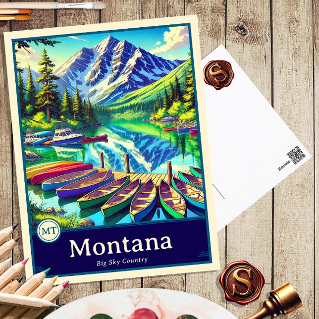 Montana | Anime Style Cel Shaded Postcard (Creator Uploaded)
