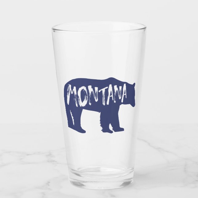 Montana Bear Glass (Front)