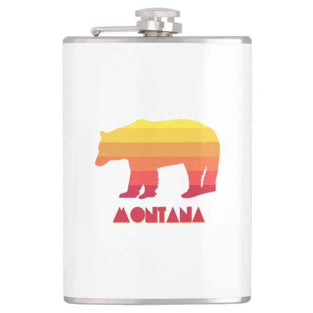 Montana Bear Hip Flask (Front)