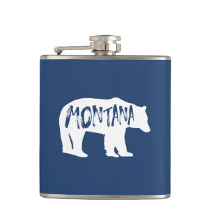 Montana Bear Hip Flask