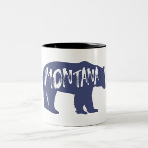 Montana Bear Two-Tone Coffee Mug