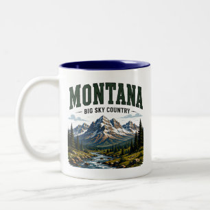 Montana Big Sky Adventure Two-Tone Coffee Mug