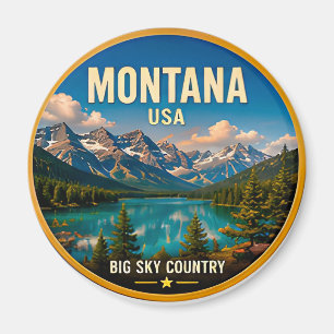 Montana Big Sky Country Adventure Magnet