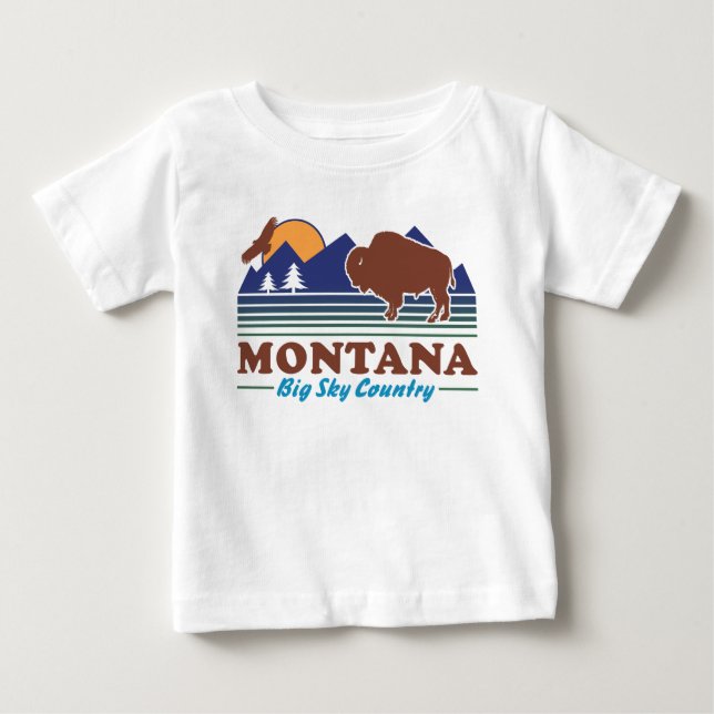 Montana Big Sky Country Baby T-Shirt (Front)
