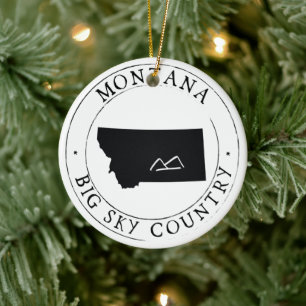 Montana Big Sky Country Christmas Ornament