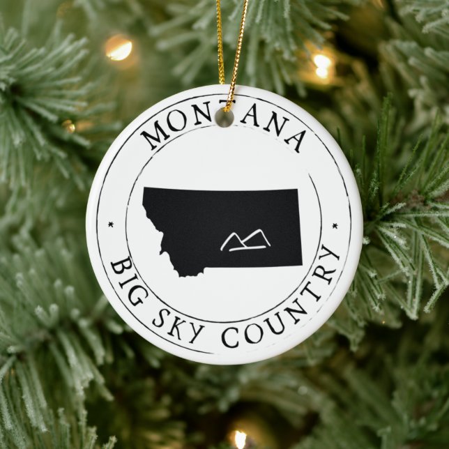 Montana Big Sky Country Christmas Ornament (Tree)