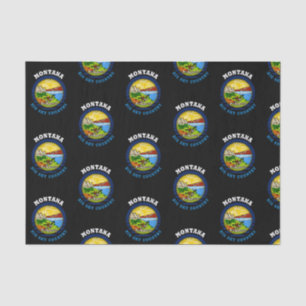 MONTANA BIG SKY STATE FLAG TISSUE PAPER