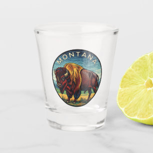 Montana Bison Shot Glass