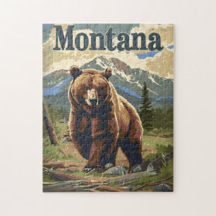 Montana Brown Bear Jigsaw Puzzle