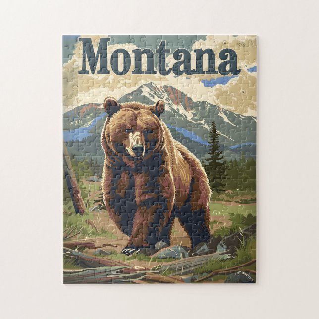 Montana Brown Bear Jigsaw Puzzle (Vertical)