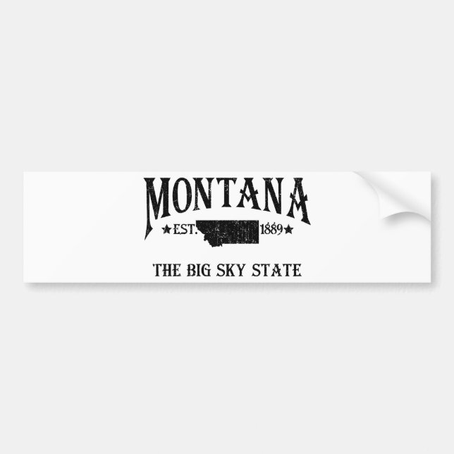 Montana Bumper Sticker (Front)